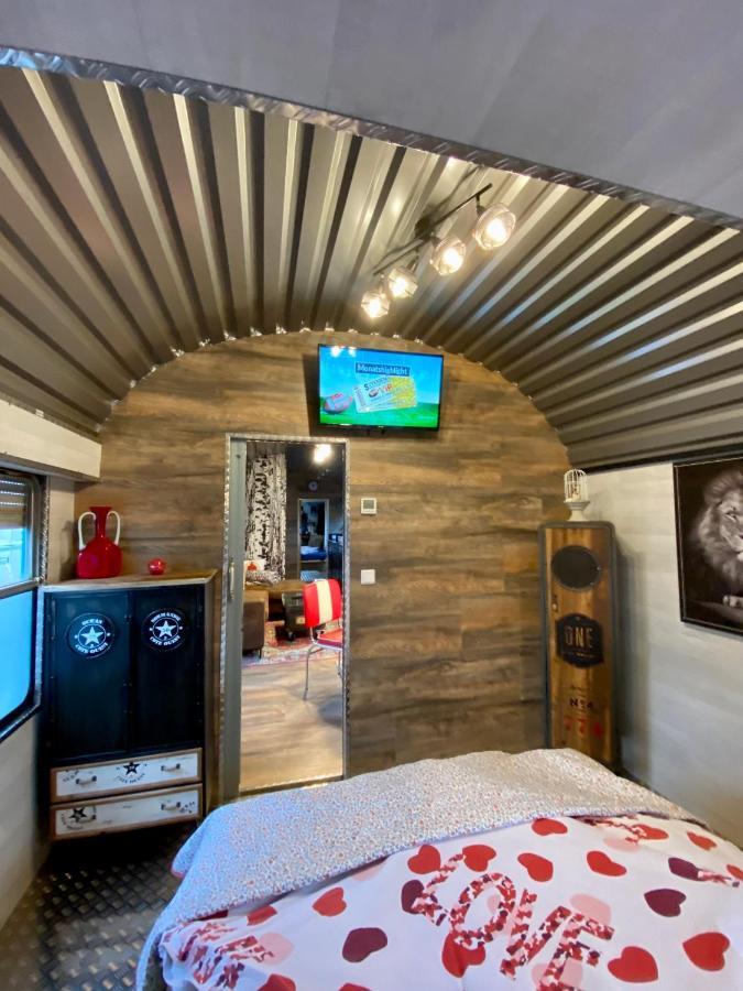Gleis 2, Waggon Mit Ofen, Optional Mit Whirlpool Und Sauna Dahlem  Kültér fotó